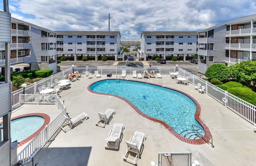 Midtown Ocean City Condo | Lovely 2 Bedroom 2 Bathroom Ocean Block Condo with Outdoor Pool on 55th Street!