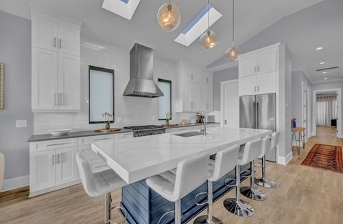 Wrightsville Beach House | Luxe Blue ~ Stunning Oceanfront Retreat Steps from Beach, Hot Tub, Rec Room