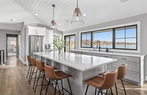 Shoreview House | Luxury Lakefront Retreat with Hot Tub and Private Beach - Sleeps 14
