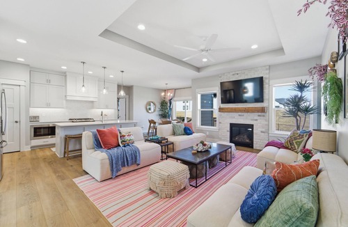 Waukee House | Luxury Pool Retreat with Sauna, Hot Tub, Gym & More!
