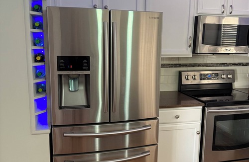 Dubuque House | Modern 2-bedroom home with 2 full bathrooms and hot tub!