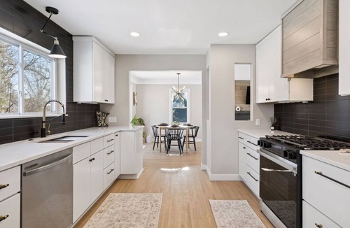 White Bear Lake House | Modern Home, Big Fenced Backyard, Walk to Lake
