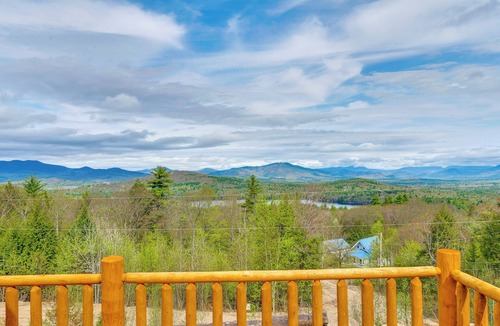 Conway Cabin | Mtn-View Deck: Scenic Conway Log Cabin!