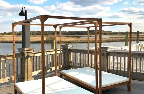 Mystic Island House | *New listing, waterfront home with two balconies, 18 miles to LBI!