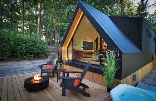 Porters Sideling Cabin | NEW-The Marburg Cabin Modern A-frame
