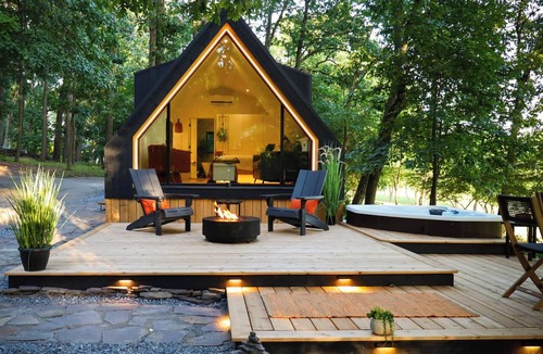 Porters Sideling Cabin | NEW-The Marburg Cabin Modern A-frame