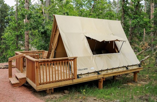 Hermosa RV Rental | Off-Grid A-Frame Tent with Stargazing & Nature Escape in Hermosa, South Dakota