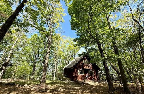 Mentone House | Peaceful Luxury Cabin with Floor-to-Ceiling Glass Views & Historic Gas Log Near Cloudland Canyon, Mentone, Alabama