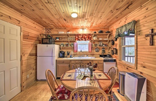 Butler Apartment | Peaceful Mountain City Cabin w/Porch & Fire Pit
