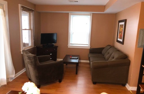 Ortley Beach Apartment | PREMIER HOST-2BR SEASIDE PARK SUITE#57, One Short Block to Beach, Kit, Liv Room