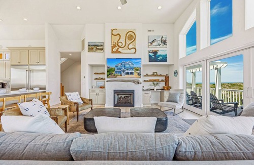 Ocean Isle Estates House | Premier Oceanfront w/Pool, Hot Tub, Elevator, Game & Theater Rooms, Tiki Bar