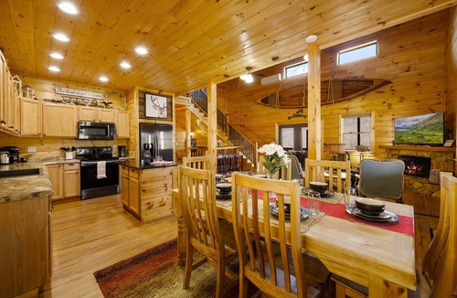 Whittier Cabin | Pricing Specials! Paved Access & Theater Room! 5BR 5.5BA Cabin with Mtn Views