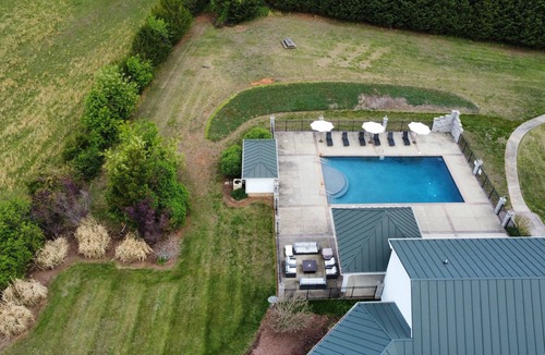 Reva House | Private 10-Acre Walden Estate with Pool, Pond & Event Venue