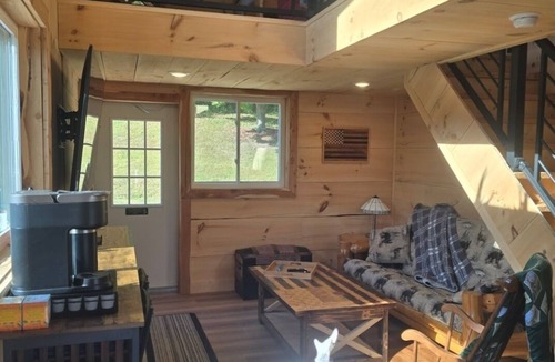 Littleport Cabin | Private 110-acre retreat. Cabin, ponds, trails and views. Pet friendly.