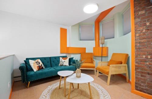 Upper Manhattan Apartment | Private Garden Getaway Cozy and Chic Near Subway at "Vintage Luxe"