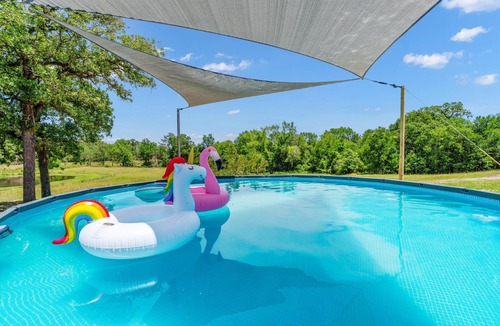 La Grange House | Ranch Getaway w/Pool, Gym, Game Room, Lake, More!