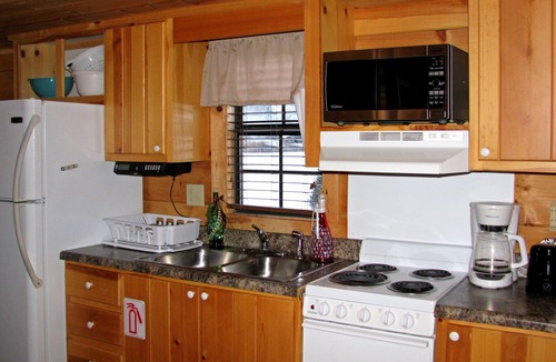 Altamont Cabin | Real Logs-1BR, queen bed & futon-sleeps 4. Riverside
