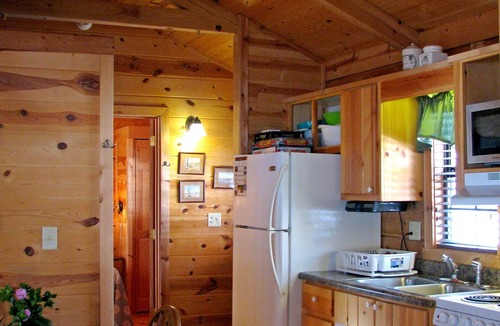 Altamont Cabin | Real Logs-1BR, queen bed & futon-sleeps 4. Riverside
