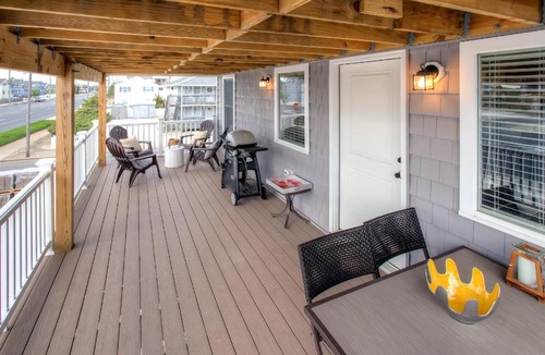 North Beach Haven Apartment | Recently Renovated LBI Apt w/Deck on Beach Block!