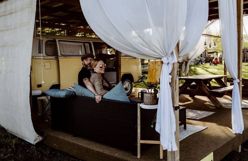 St. Clair House | Refurbished Campervan Rental Perfect for Glamping in Missouri
