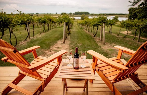 Currie RV Rental | Rustic Vineyard Glamping Tent with Wine Tastings near Lakes and Trails in Currie, Minnesota
