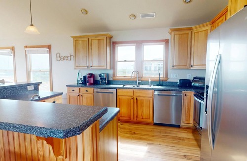 Corolla House | Seaside | 6BR Semi-Oceanfront Carova Beach 4x4 OBX | Pool & Ht Tb | Sleeps 14