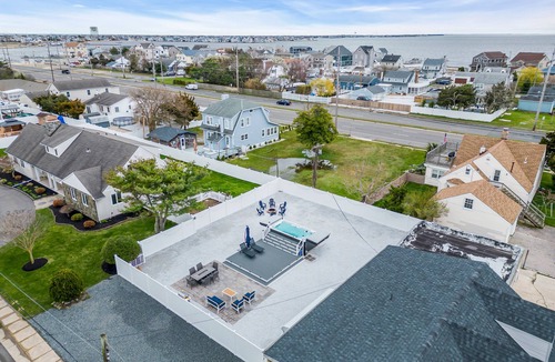 Seaside Heights House | Seaside Heights Home- All Season Swim Spa with Bay Views & Game room!