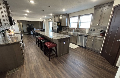 Cuming County House | Secluded Elkhorn River Retreat. Full sized home overlooking 250+ acre lake.