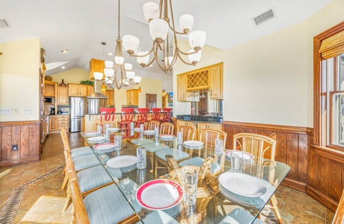 Ocean Isle Estates House | Semi-Oceanfront Premier Home w/Pool, Hot Tub, Elevator, Game Room, and Theater