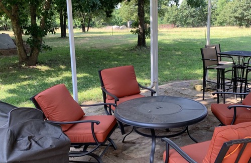 Sycamore House | Serene Getaway nestled in country, 4 bedroom 2 bath. Covered patio cooking area.