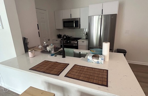 Ashburn Apartment | Serene Modern Retreat: A Minimalist Japanese-Inspired Escape