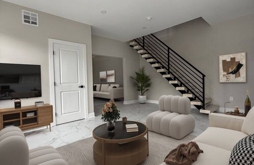 Woodbury House | Sleek&Serene:Fully Furnished Home w/Freestanding Tub, Marble Tile & Cozy Lounge