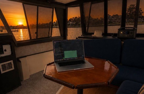 Neptune City Boat Rental | Sleep on the water! Cozy Yacht Experience 5 mins from the beach.