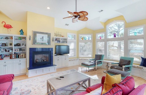 Corolla Light House | Sound-front with hot tub, pool, elevator, & rec room with pool table