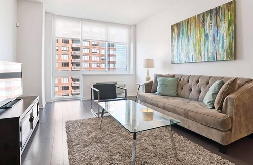 Hudson Exchange Apartment | Spacious 1BR | Full Kitchen | Jersey City by GLS
