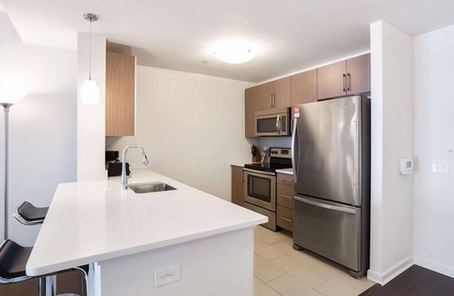 Hudson Exchange Apartment | Spacious 1BR | Full Kitchen | Jersey City by GLS