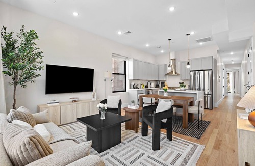 West Side Apartment | Spacious 3BR Designer Home + Parking - Jersey City
