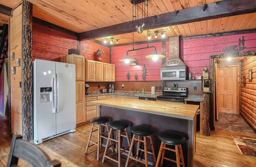 Lead Cabin | Spacious cabin off Hwy 85 with beautiful views and plenty of trailer parking.