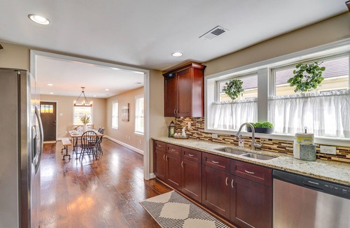 North East House | Spacious North East Home w/Fenced Yard & Fire Pit