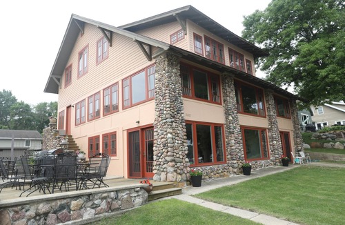 West Okoboji House | Spectacular historic beachfront home in West Lake Okoboji in Terrace Park.