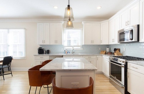 Ocean Grove House | Stay just a 3-minute walk from the beach in this stunning luxury home located between Ocean Grove & Asbury Park. Perfect for large families and groups, this spacious retreat offers modern amenities, multiple outdoor spaces, and everything you need.