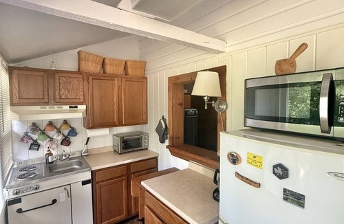 South Casco Cabin | Steps away from a shared sandy beach! Boat slip on Thomas Pond