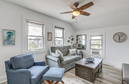 Ocean Grove Apartment | Stroll to Ocean Grove Boardwalk & Beach: Sleek Apt