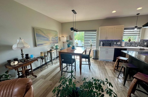 Sioux Falls House | Studio Loft Style Home in Sioux Falls w/Master Suite on main, Hot tub, & Sauna