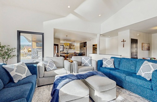 Sturgis House | Stunning spacious home w/amazing views, hot tub, AC & golf simulator