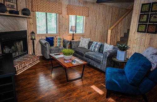 Pine Mountain Ski Chalet | Stunning wooded view Chalet near our salt water pool!