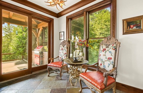 Sugar Grove Ski Chalet | Sugar Hill-Upscale 5 BR Retreat on 30 Private Acres, Hot Tub, Views, Pool Table