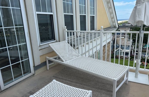 Spring Lake Condo | Top Floor condo - Oceanfront building in beautiful Spring Lake - Huge balcony!