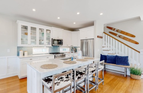 Dodds Addition House | Town of Rehoboth Beach inviting home with heated pool, firepit, central AC, W/D