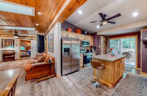 Newland Cottage | Unique home with enclosed yard, grill, covered porches and firepit